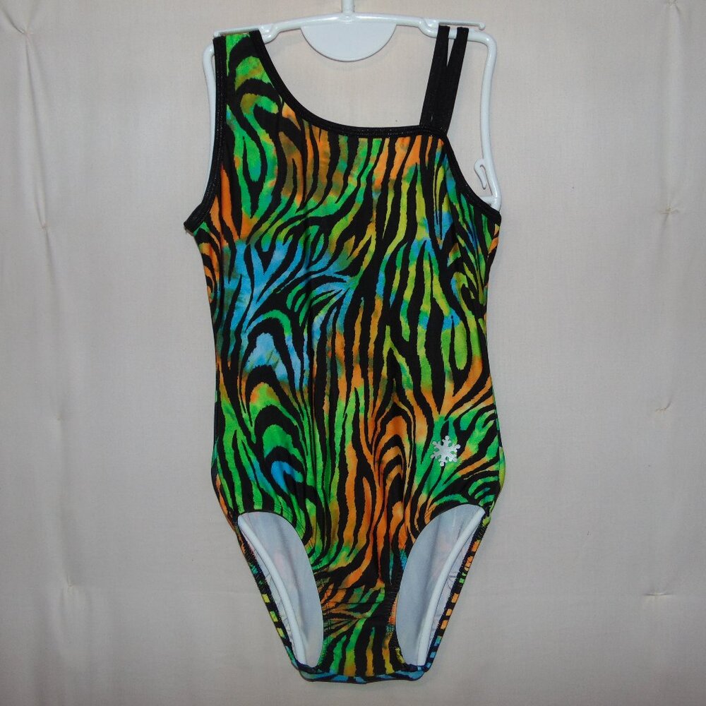Snowflake Tie Dye Zebra Leotard S